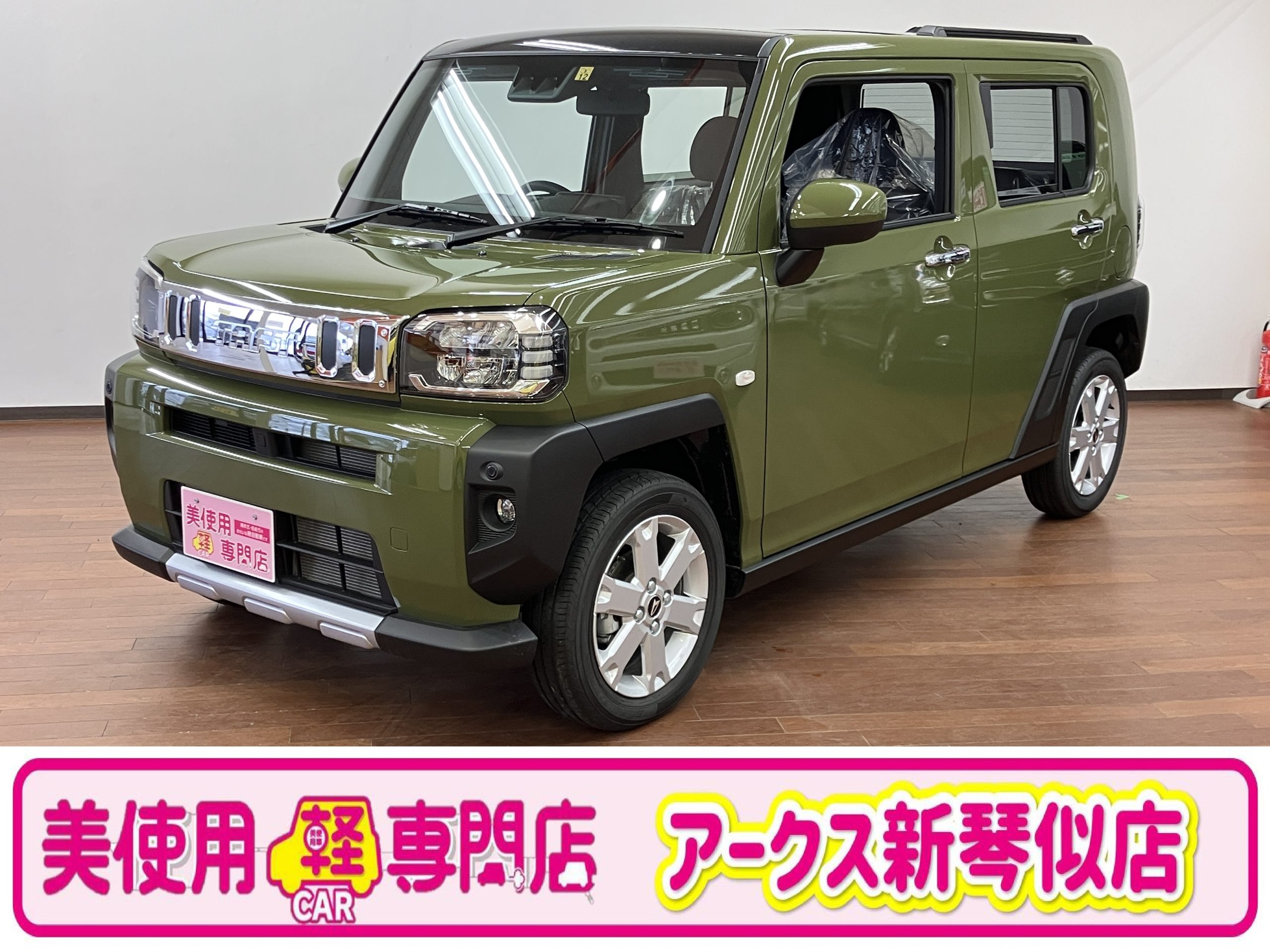 ダイハツ タフト660 G クロム ベンチャー 4WD　衝突被害軽減ブレーキ　シートヒーター （フォレストカーキメタリック）