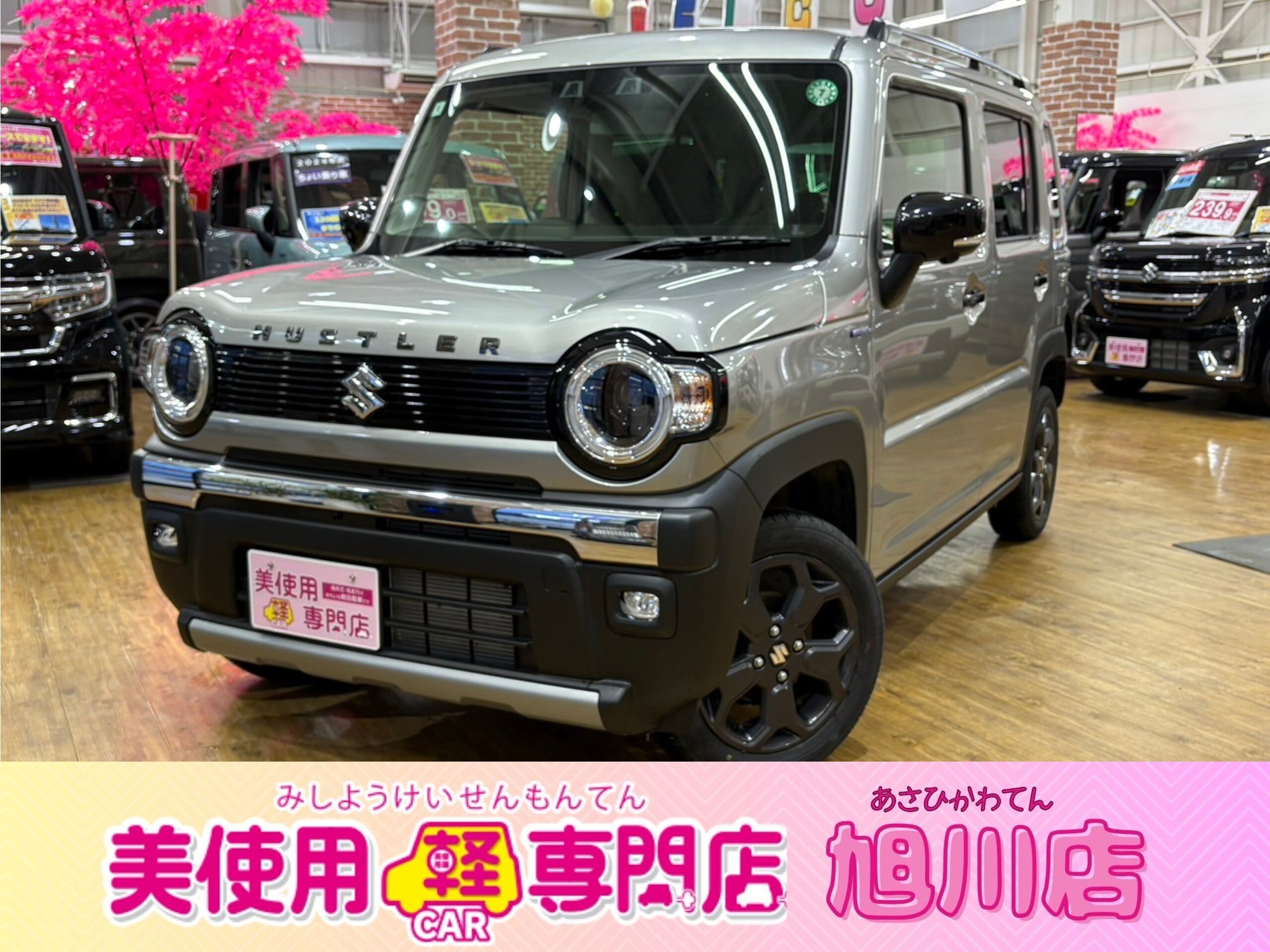 ハスラー タフワイルド 4WD 全方位モニター付きナビ（スチールシルバーメタリック）